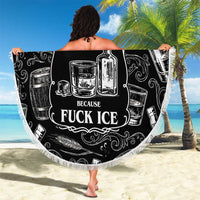 Whisky Neat Beach Blanket Vintage Bold Statement Design