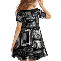 Whisky Neat Family Matching Off Shoulder Maxi Dress and Hawaiian Shirt Vintage Bold Statement Design