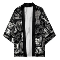 Whisky Neat Kimono Vintage Bold Statement Design