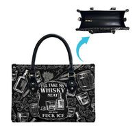 Whisky Neat Leather Bag Vintage Bold Statement Design