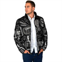 Whisky Neat Padded Jacket Vintage Bold Statement Design