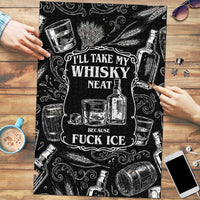 Whisky Neat Puzzle Vintage Bold Statement Design