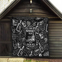 Whisky Neat Quilt Vintage Bold Statement Design