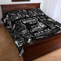 Whisky Neat Quilt Bed Set Vintage Bold Statement Design