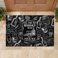 Whisky Neat Rubber Doormat Vintage Bold Statement Design
