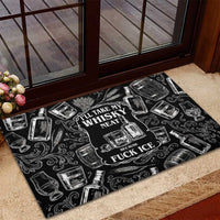 Whisky Neat Rubber Doormat Vintage Bold Statement Design