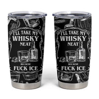 Whisky Neat Tumbler Cup Vintage Bold Statement Design