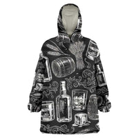 Whisky Neat Wearable Blanket Hoodie Vintage Bold Statement Design