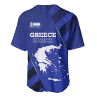 Greek Pride Baseball Jersey with Ancient Sculpture and National Map Graphic