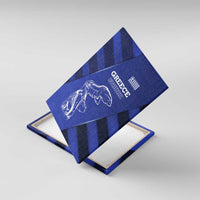 Greek Pride Canvas Wall Art with Ancient Sculpture and National Map Graphic