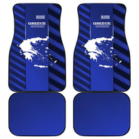 Greek Pride Car Mats with Ancient Sculpture and National Map Graphic