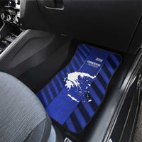 Greek Pride Car Mats with Ancient Sculpture and National Map Graphic