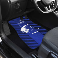 Greek Pride Car Mats with Ancient Sculpture and National Map Graphic