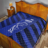 Greek Pride Quilt with Ancient Sculpture and National Map Graphic