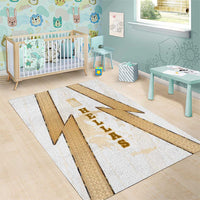 Hellas Athletic Area Rug with Ancient Greek Shield Graphic and Numbered Back