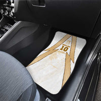 Hellas Athletic Car Mats with Ancient Greek Shield Graphic and Numbered Back