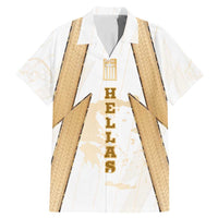 Hellas Athletic Family Matching Mermaid Dress and Hawaiian Shirt with Ancient Greek Shield Graphic and Numbered Back