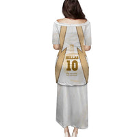 Hellas Athletic Family Matching Puletasi and Hawaiian Shirt with Ancient Greek Shield Graphic and Numbered Back