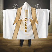 Hellas Athletic Hooded Blanket with Ancient Greek Shield Graphic and Numbered Back
