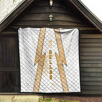 Hellas Athletic Quilt with Ancient Greek Shield Graphic and Numbered Back
