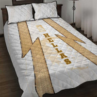 Hellas Athletic Quilt Bed Set with Ancient Greek Shield Graphic and Numbered Back