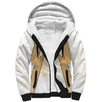 Hellas Athletic Sherpa Hoodie with Ancient Greek Shield Graphic and Numbered Back