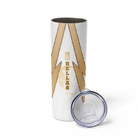 Hellas Athletic Skinny Tumbler with Ancient Greek Shield Graphic and Numbered Back