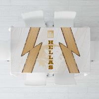 Hellas Athletic Tablecloth with Ancient Greek Shield Graphic and Numbered Back