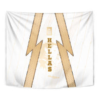 Hellas Athletic Tapestry with Ancient Greek Shield Graphic and Numbered Back