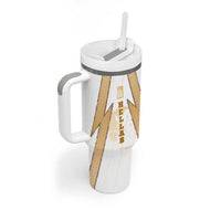 Hellas Athletic Tumbler With Handle with Ancient Greek Shield Graphic and Numbered Back