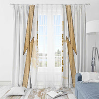 Hellas Athletic Window Curtain with Ancient Greek Shield Graphic and Numbered Back