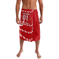 Personalized Turkey Football Bozkurt Mascot Lavalava Turkish Flag Crescent Moon Red And White Comic Art