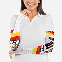 Personalized Germany Football Bear Mascot Arm Sleeves Germany Flag Eagle Shield Distressed Comic Art
