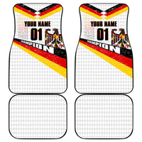 Personalized Germany Football Bear Mascot Car Mats Germany Flag Eagle Shield Distressed Comic Art