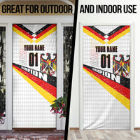 Personalized Germany Football Bear Mascot Door Cover Germany Flag Eagle Shield Distressed Comic Art