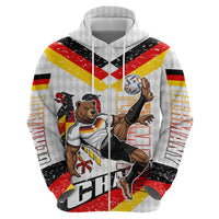 Personalized Germany Football Bear Mascot Hoodie Germany Flag Eagle Shield Distressed Comic Art