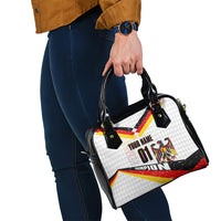 Personalized Germany Football Bear Mascot Shoulder Handbag Germany Flag Eagle Shield Distressed Comic Art