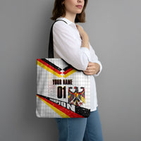 Personalized Germany Football Bear Mascot Tote Bag Germany Flag Eagle Shield Distressed Comic Art
