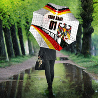 Personalized Germany Football Bear Mascot Umbrella Germany Flag Eagle Shield Distressed Comic Art