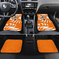 Personalized Netherlands Football Lion Mascot Car Mats Dutch Orange Flag Windmill Symbol Comic