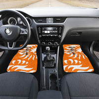Personalized Netherlands Football Lion Mascot Car Mats Dutch Orange Flag Windmill Symbol Comic