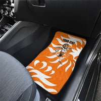 Personalized Netherlands Football Lion Mascot Car Mats Dutch Orange Flag Windmill Symbol Comic