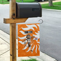 Personalized Netherlands Football Lion Mascot Garden Flag Dutch Orange Flag Windmill Symbol Comic