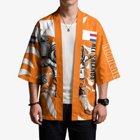Personalized Netherlands Football Lion Mascot Kimono Dutch Orange Flag Windmill Symbol Comic