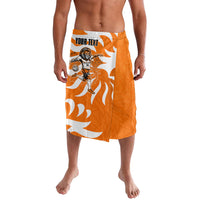 Personalized Netherlands Football Lion Mascot Lavalava Dutch Orange Flag Windmill Symbol Comic