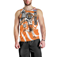 Personalized Netherlands Football Lion Mascot Men Tank Top Dutch Orange Flag Windmill Symbol Comic