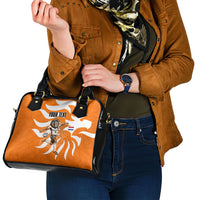 Personalized Netherlands Football Lion Mascot Shoulder Handbag Dutch Orange Flag Windmill Symbol Comic