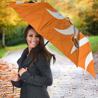 Personalized Netherlands Football Lion Mascot Umbrella Dutch Orange Flag Windmill Symbol Comic