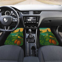 Sao Tome and Principe Tropical Island Car Mats with Bird and Cocoa Forest Print