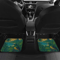 Sao Tome and Principe Tropical Island Car Mats with Bird and Cocoa Forest Print